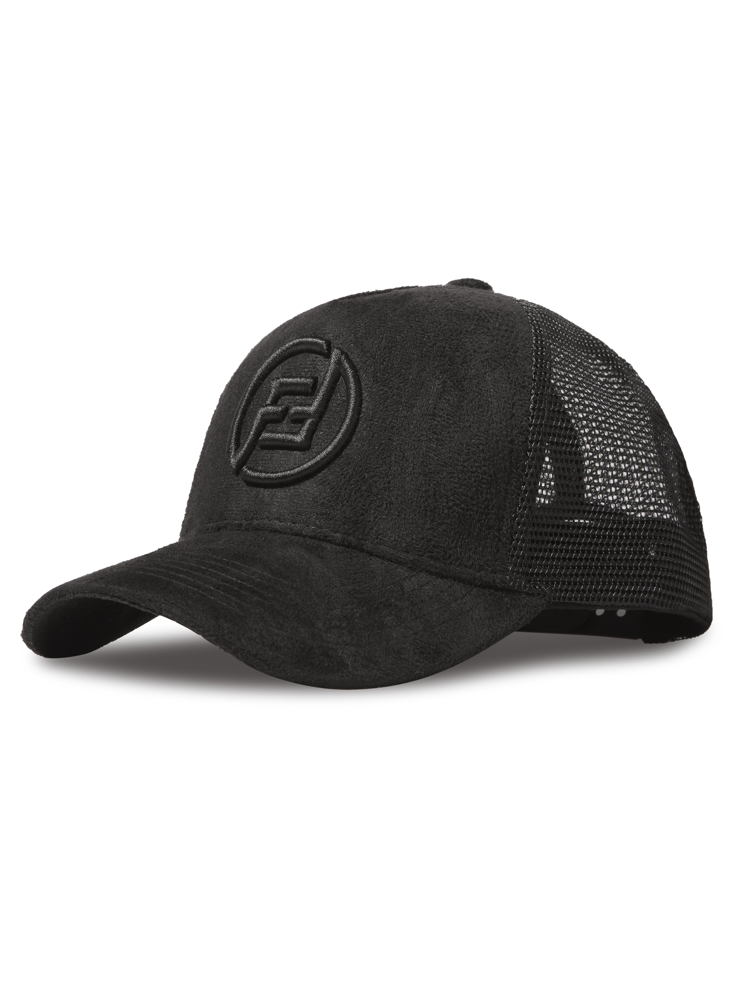 FF SUEDE TRUCKER HAT 23 BLACK x BLACK